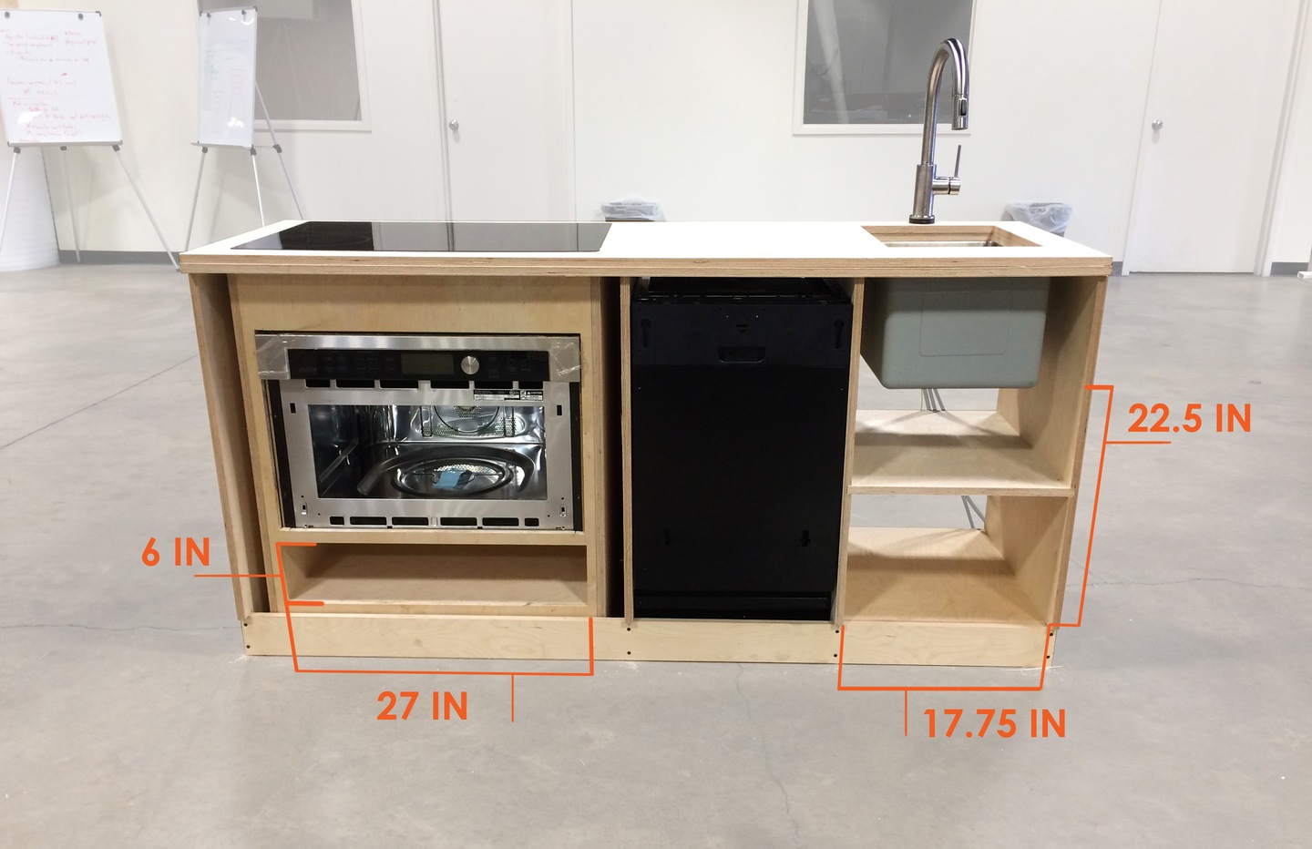 the micro kitchen