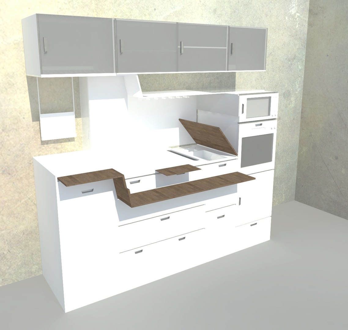 micro kitchen by arkritecture